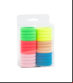 COLETEROS ELASTICOS COLORES (paq 24 uds)
