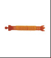 BIGUDI PLASTICO CON VELCRO Nº 4 NARANJA