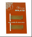 CLIPS BOLA 12 DORADO C/72 DOCENAS